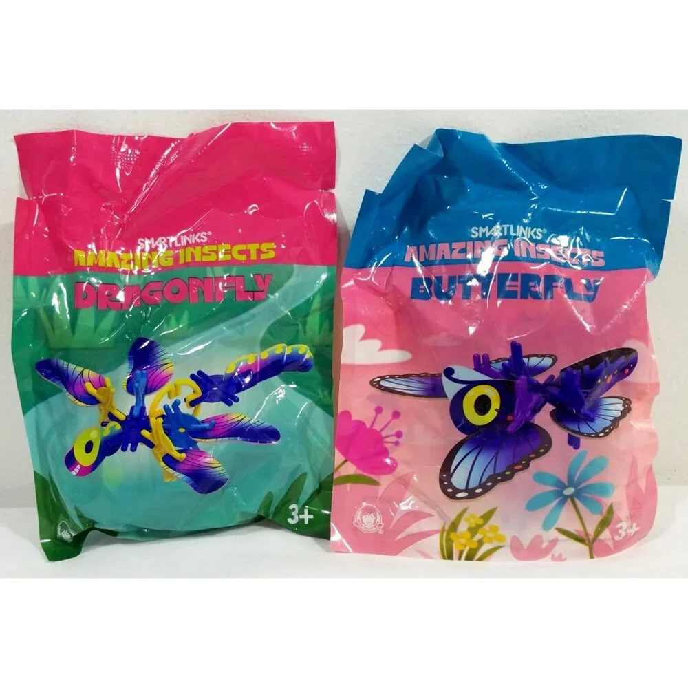 Smartlinks Amazing Insects Dragonfly & Butterfly Model Kits For Kids Ages 3+